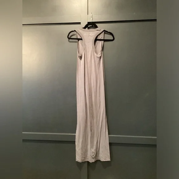 Enza Costa Pima cotton jersey dress Tank Midi long Dress new grey light weight S - Picture 2 of 8